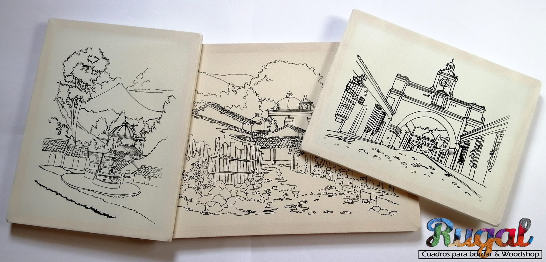 Diseños de bordado trazados, parte del proceso de fabricación de RUGAL